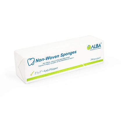 Gasa Dental Precortada No Estéril de 2" X 2" CAJA 200 UND
