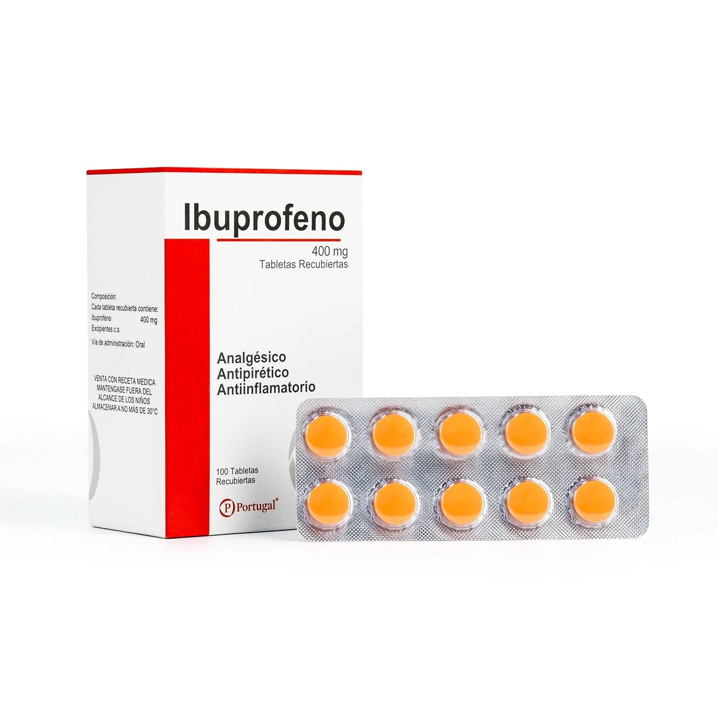 Ibuprofeno 400 MG Tableta Recubierta CAJA 100 UND