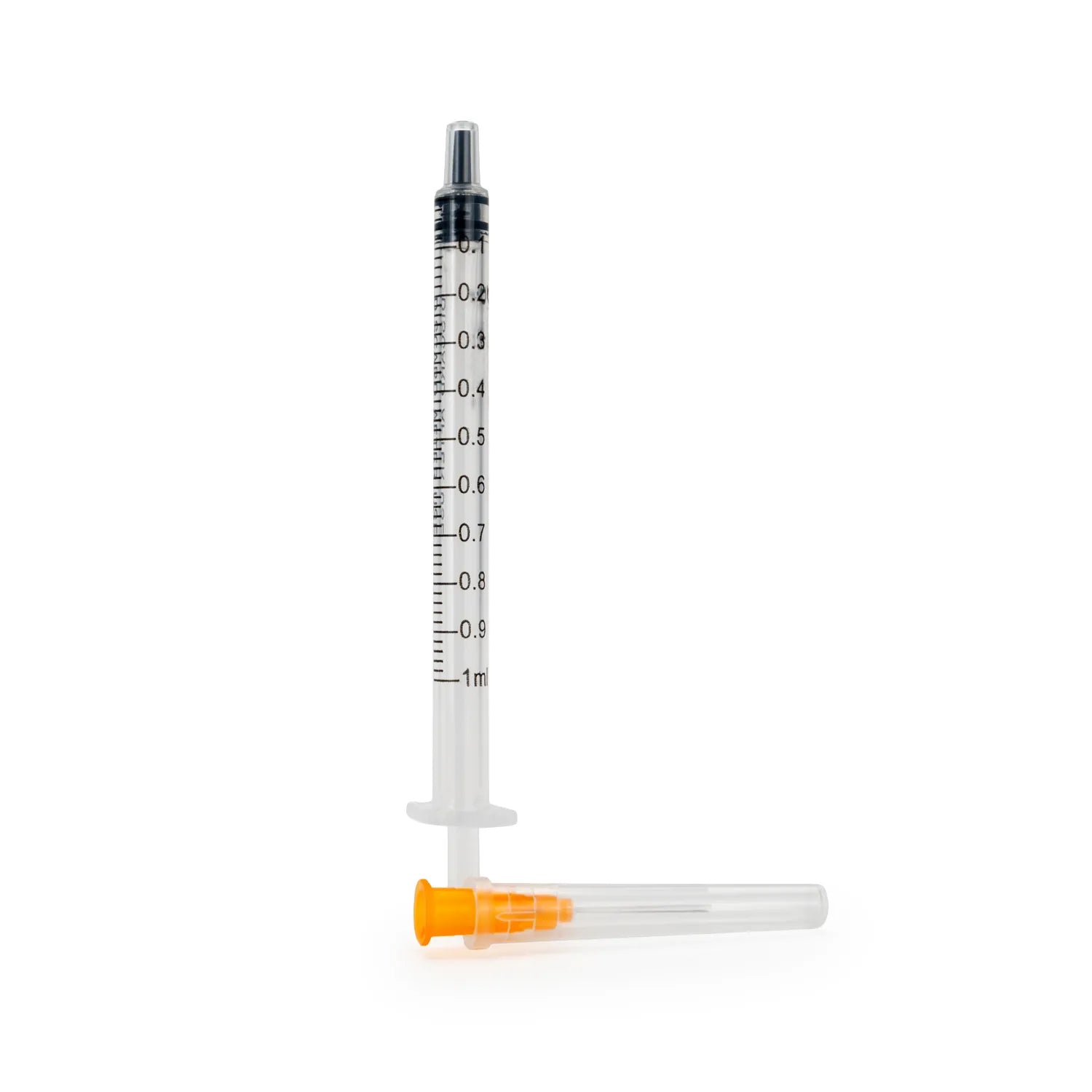 Jeringa Hipodérmica Estéril de 1 ML Aguja 25 G X 5/8" CAJA 100 UND