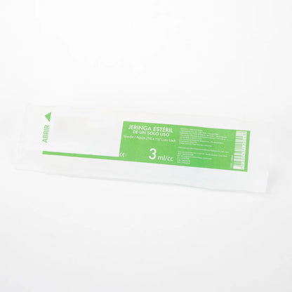 Jeringa Hipodérmica Estéril de 3 ML Aguja 21 G X 1 1/2" CAJA 100 UND