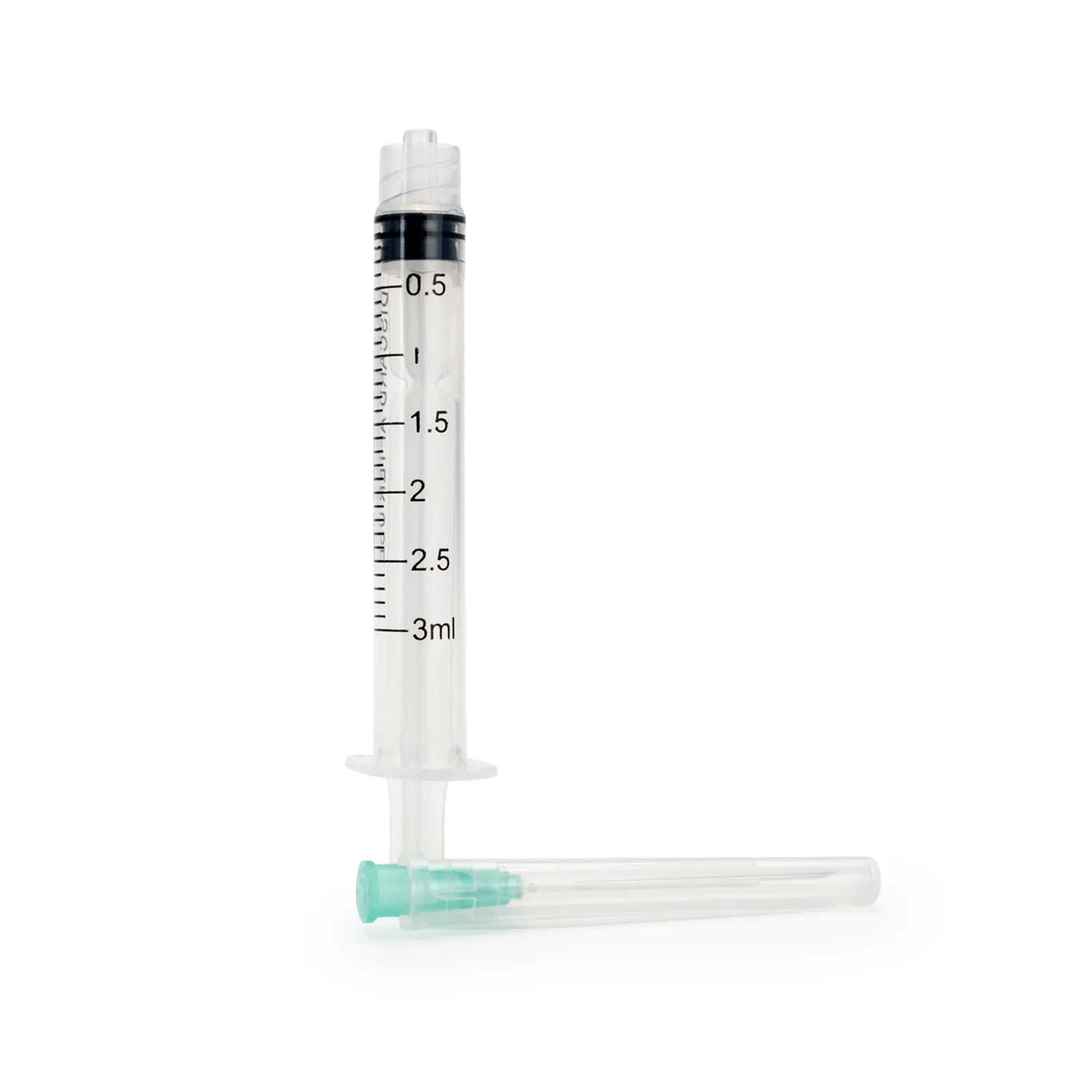 Jeringa Hipodérmica Estéril de 3 ML Aguja 21 G X 1 1/2" CAJA 100 UND