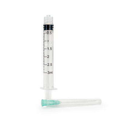 Jeringa Hipodérmica Estéril de 3 ML Aguja 21 G X 1 1/2" CAJA 100 UND