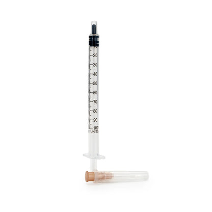 Jeringa Estéril para Insulina de 1 ML Aguja 26 G X 1/2" CAJA 100 UND