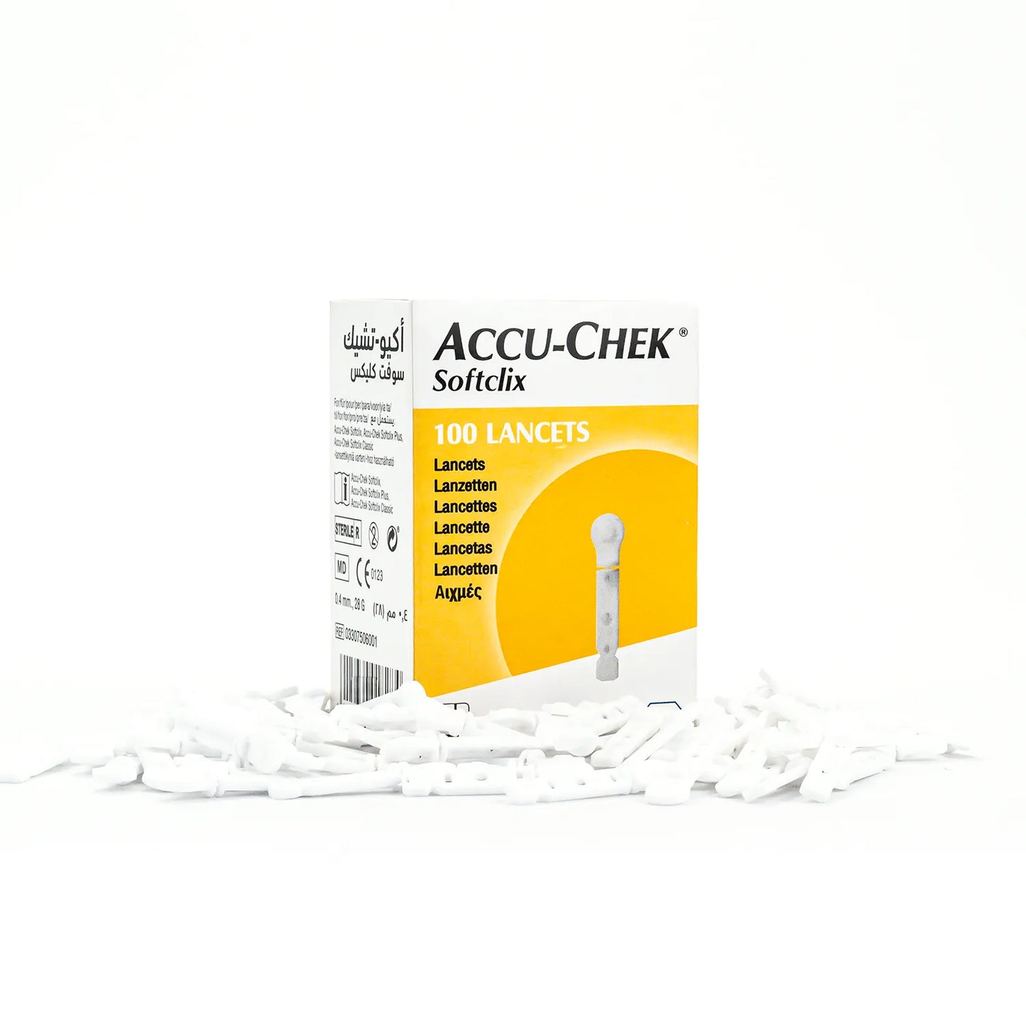 Lancetas ACCU CHEK SOFTCLIX 28 G CAJA 100 UND