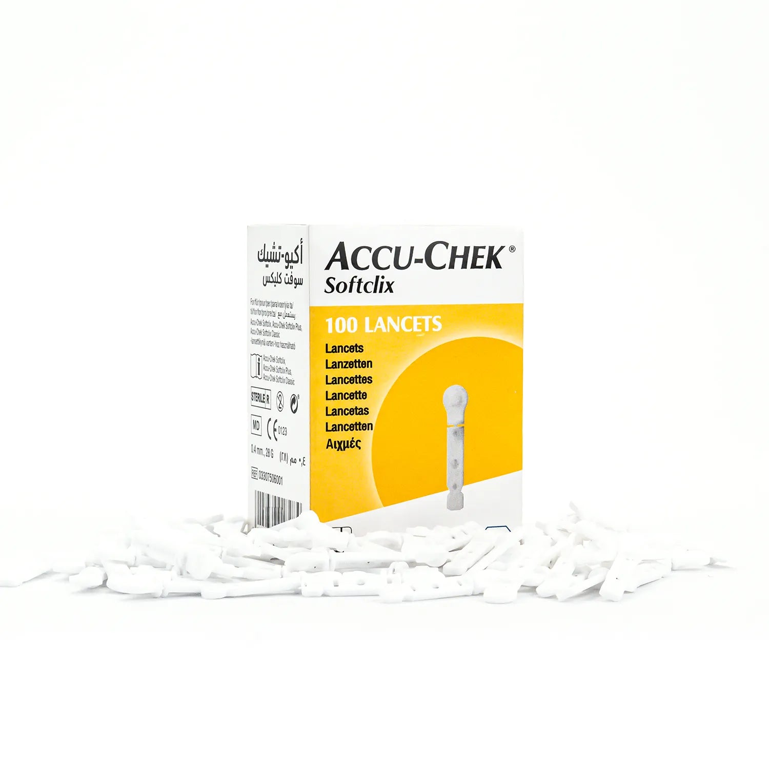 Lancetas ACCU CHEK SOFTCLIX 28 G CAJA 100 UND