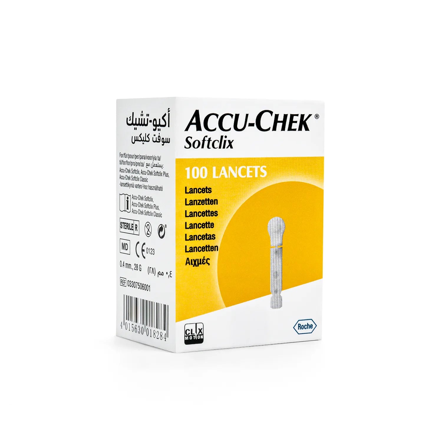 Lancetas ACCU CHEK SOFTCLIX 28 G CAJA 100 UND