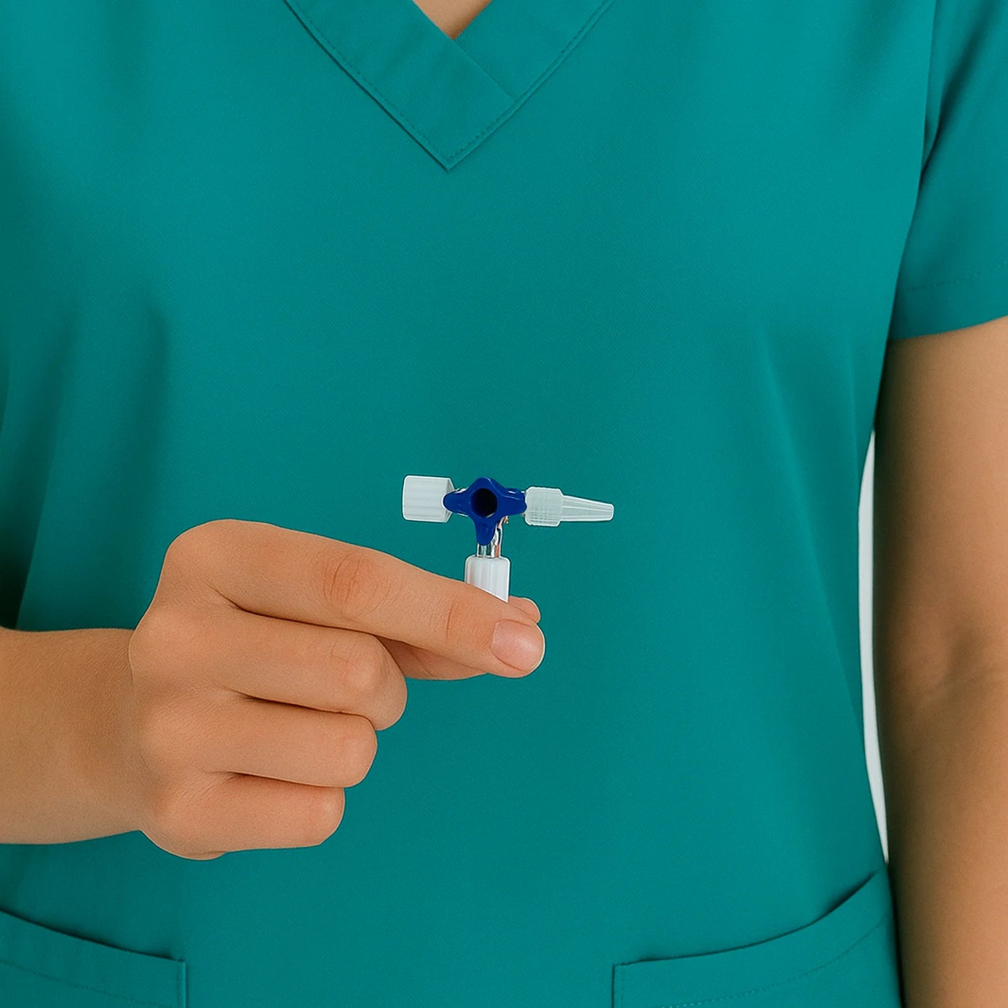 Llave de Paso Triple Vía Sin Tubo de Extensión CAJA 50 UND