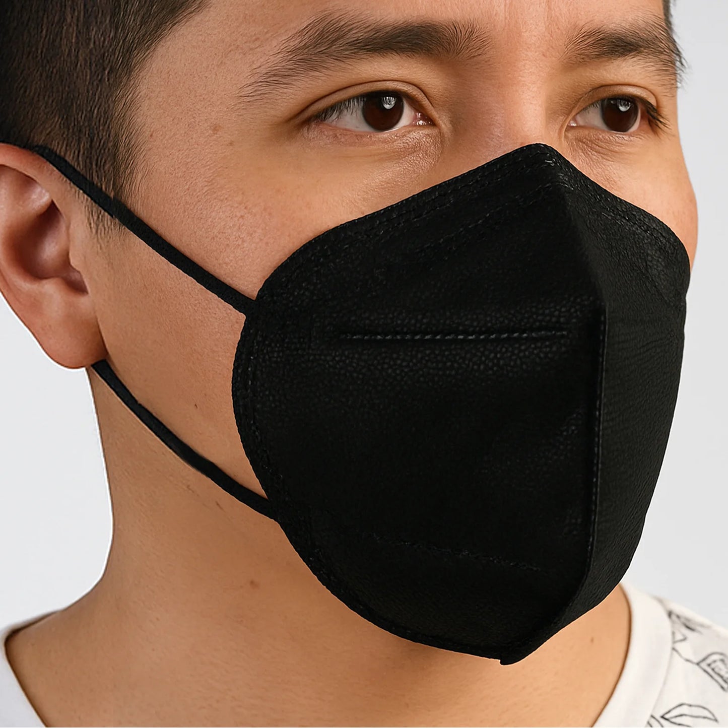 Mascarilla KN95 Negra para Adulto CAJA 10 UND