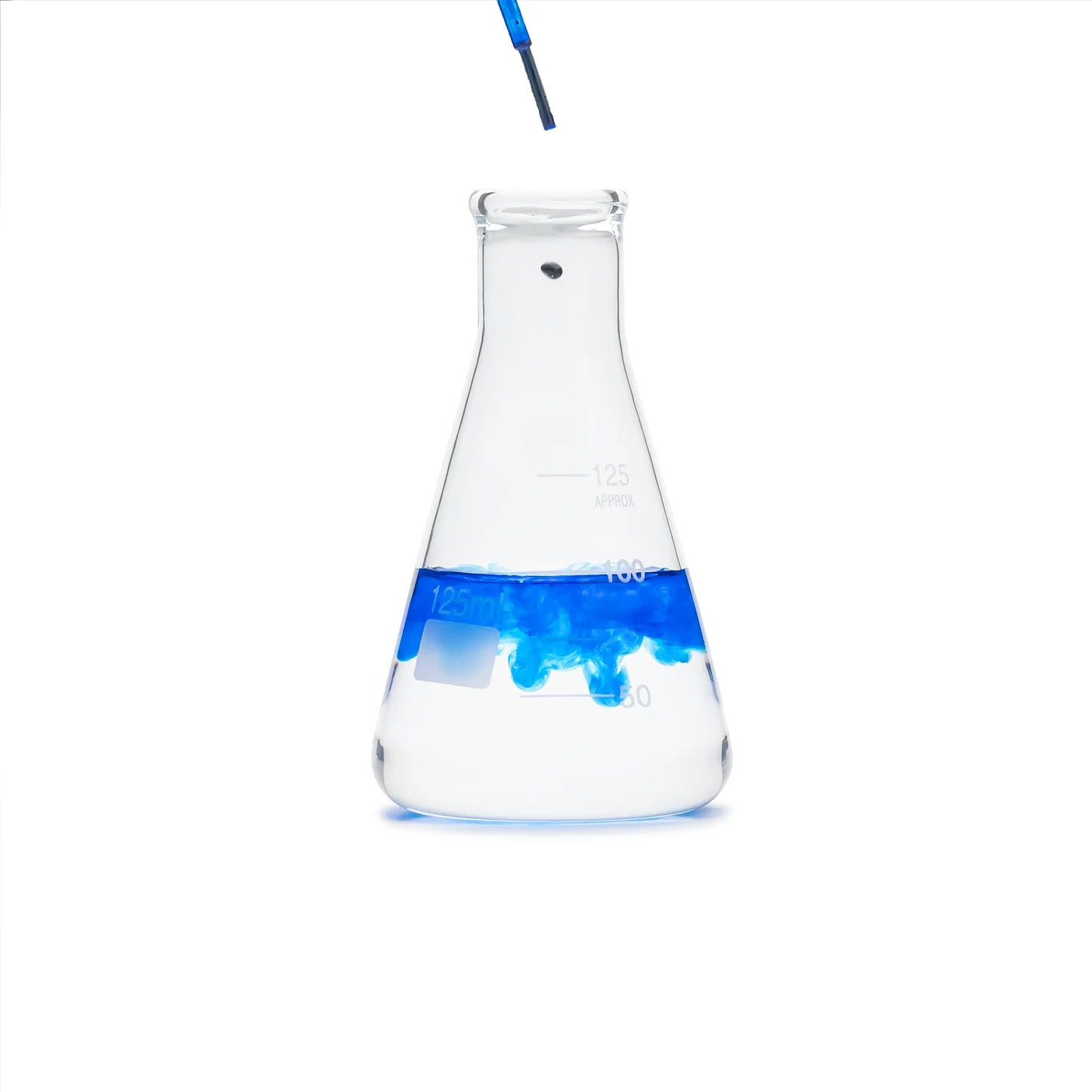 Matraz Erlenmeyer de Vidrio de Boca Estrecha de 125 ML