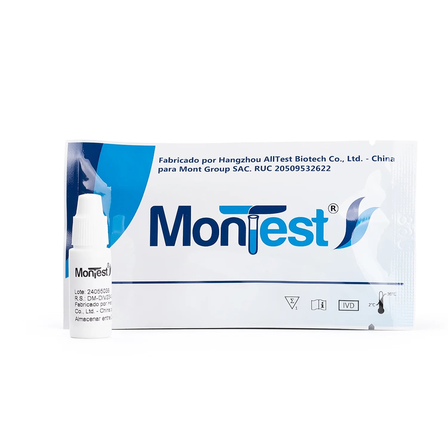 Prueba Rápida de HIV 1.2 Y HIV P24 en Casete MONTEST CAJA 25 UND
