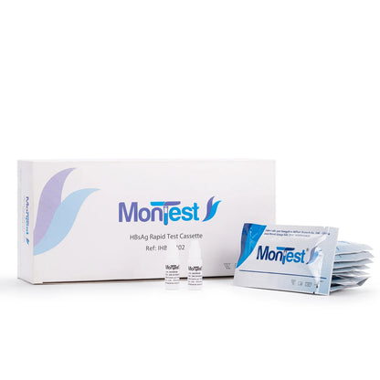 Prueba Rápida de Hepatitis B HBSAG en Casete MONTEST CAJA 40 UND