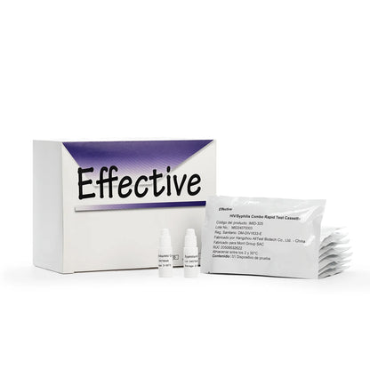 Prueba Rápida de HIV y Sifilis en Casete EFFECTIVE CAJA 25 UND