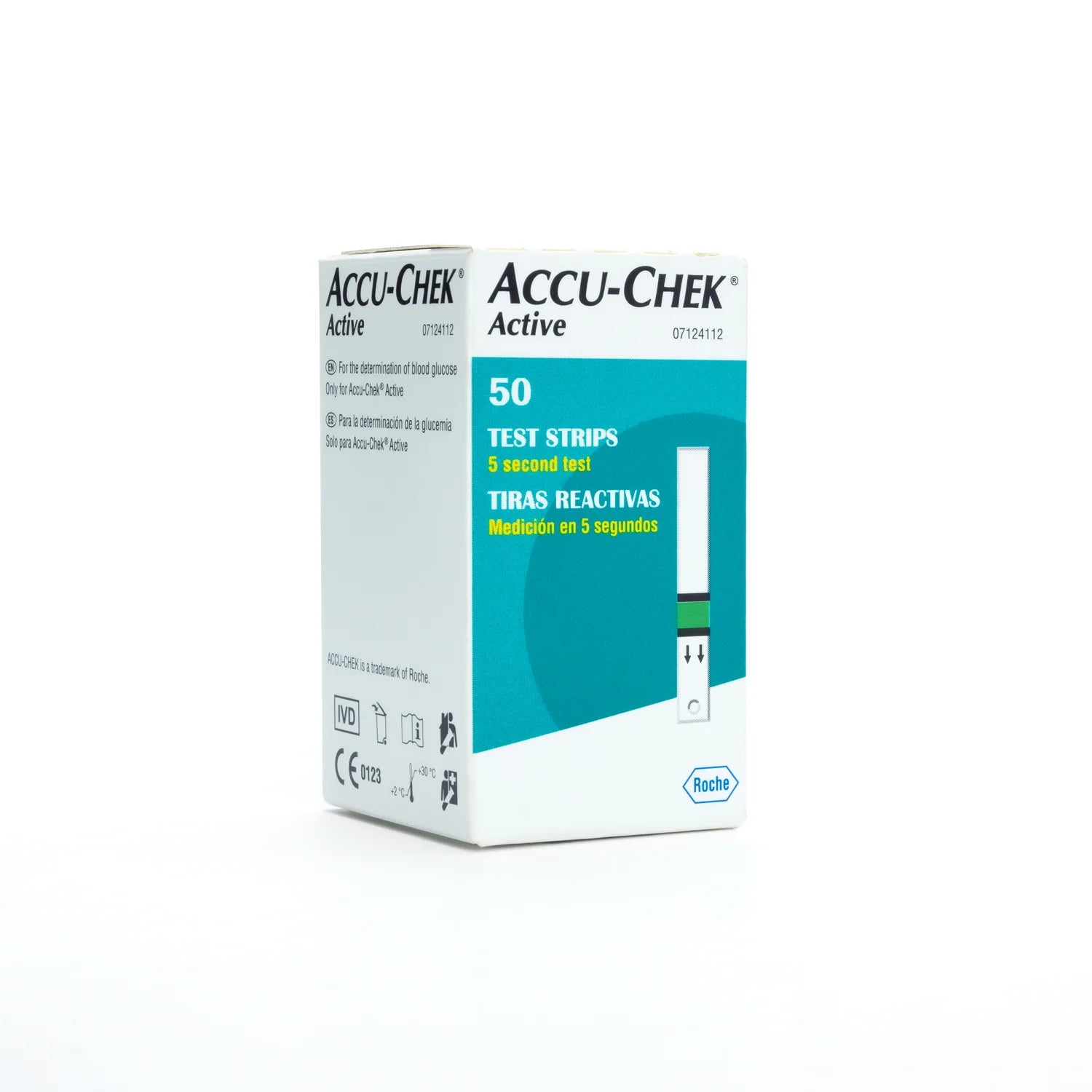 Tiras Reactivas para Glucosa ACCU CHEK ACTIVE CAJA 50 UND
