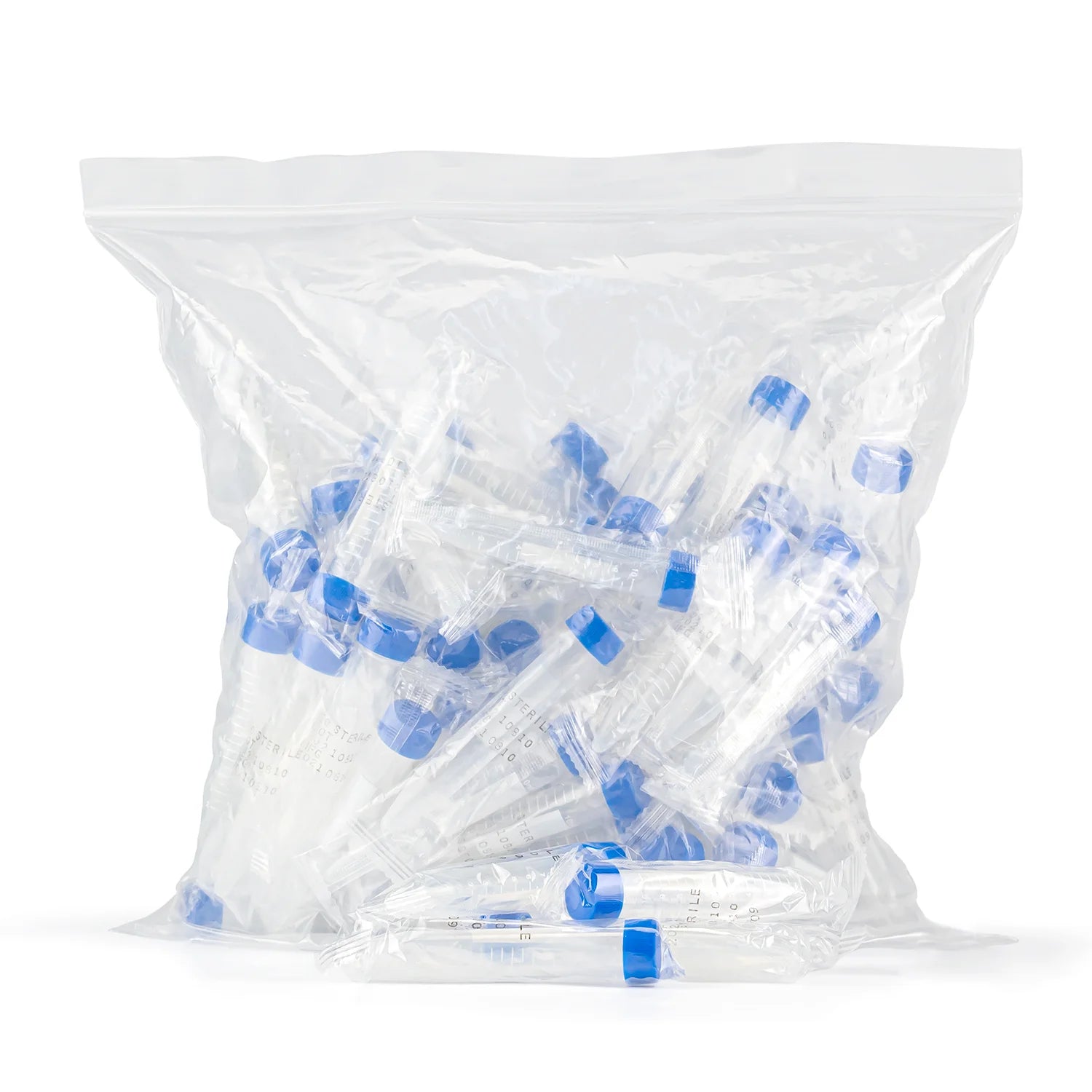 Tubo Cónico con Tapa de 10 ML Estéril BOLSA 100 UND