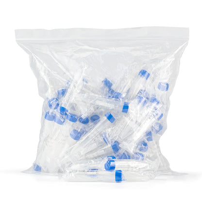 Tubo Cónico con Tapa de 10 ML Estéril BOLSA 100 UND