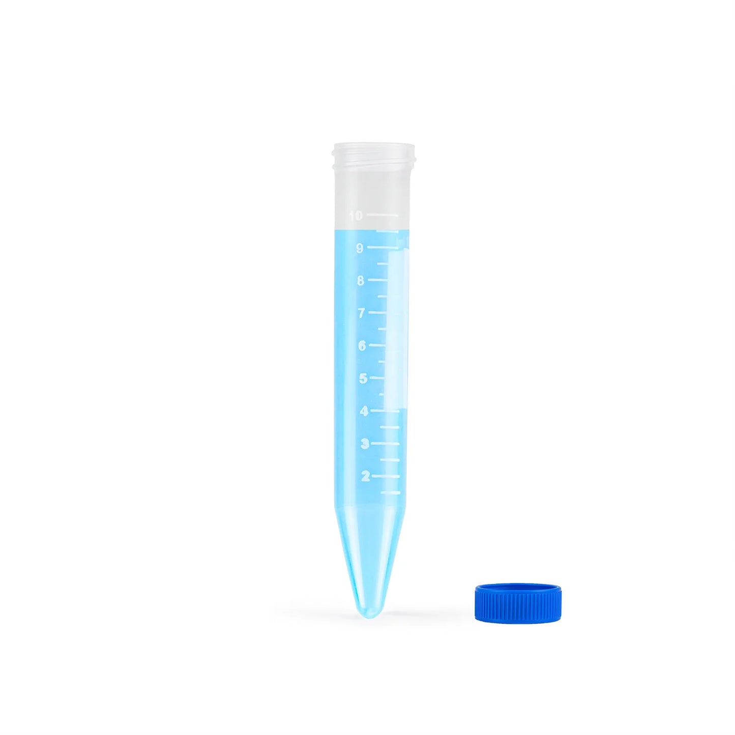 Tubo Cónico con Tapa de 10 ML No Estéril BOLSA 100 UND