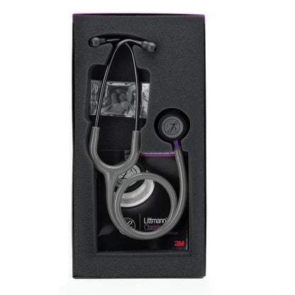 Estetoscopio LITTMANN CLASSIC III Gris Smoke Chestpiece Vástago Violeta 5873