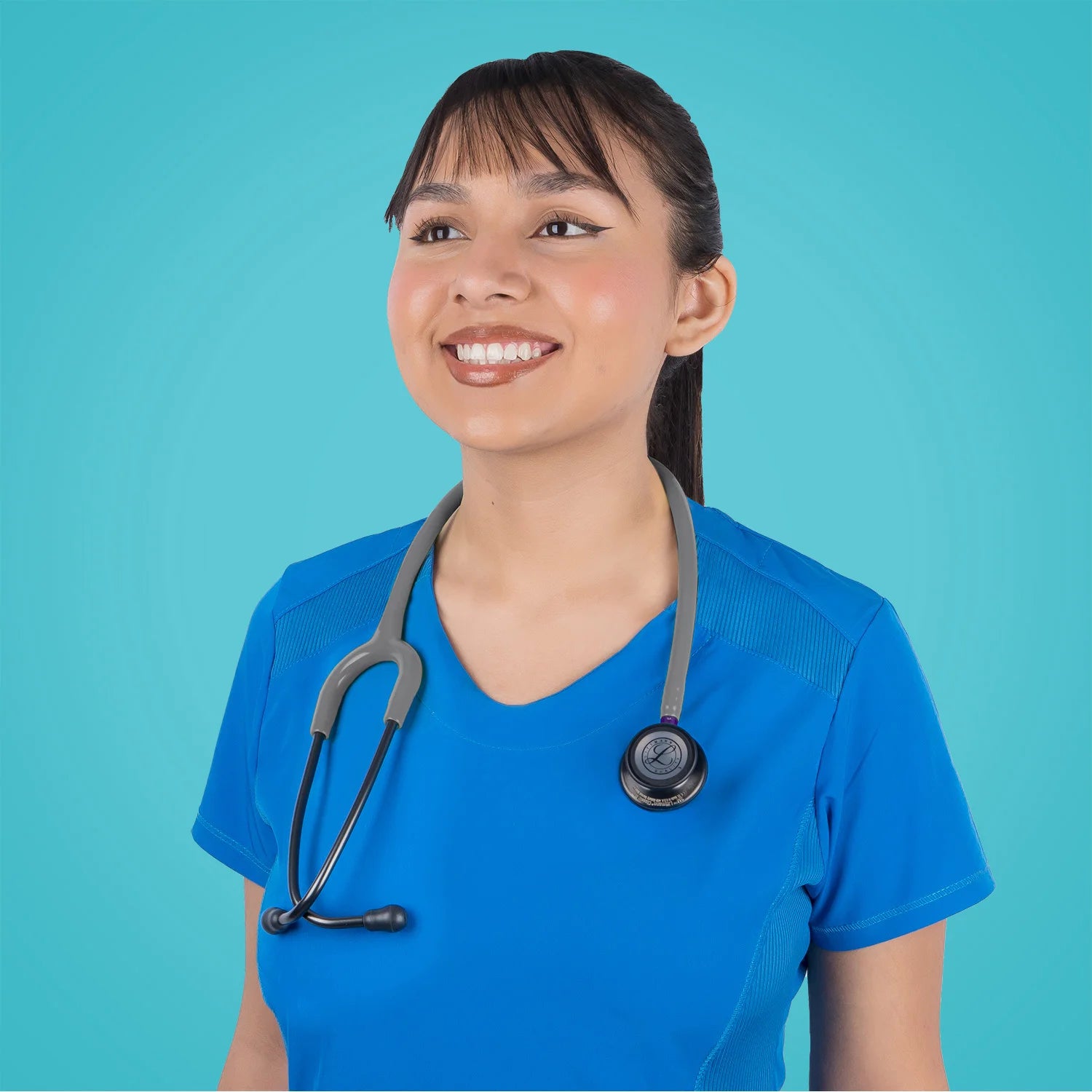 Estetoscopio LITTMANN CLASSIC III Gris Smoke Chestpiece Vástago Violeta 5873