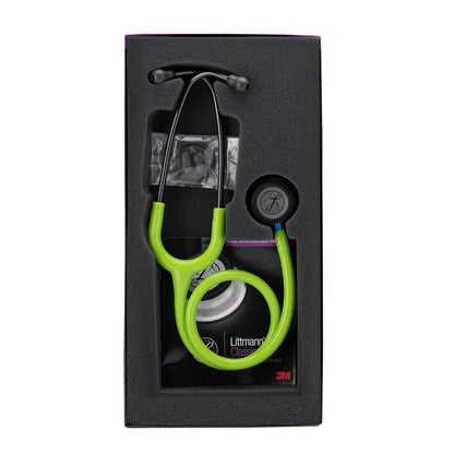 Estetoscopio LITTMANN CLASSIC III Verde Limón Smoke Chestpiece Vástago Azul 5875