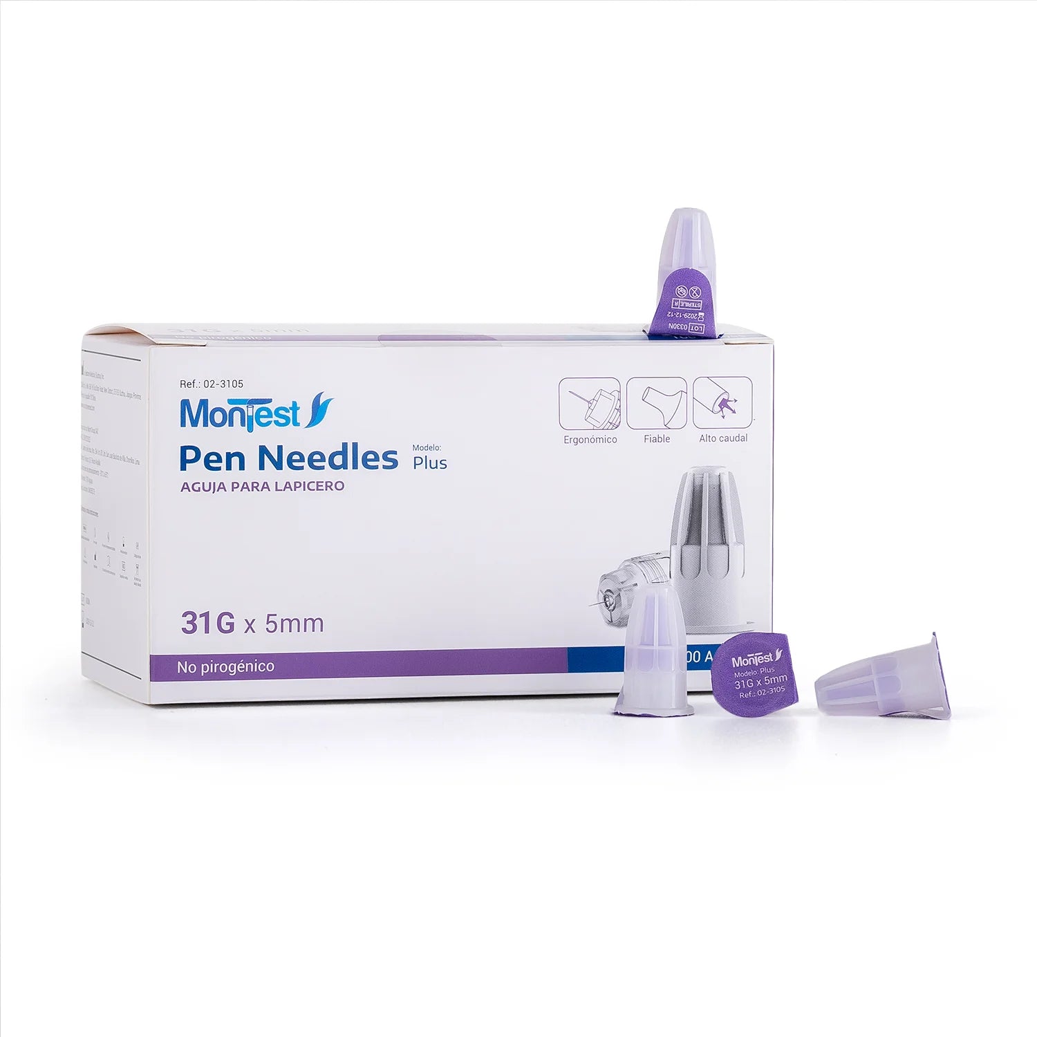 Aguja para Insulina MONTEST PLUS 31 G X 5 MM CAJA 100 UND