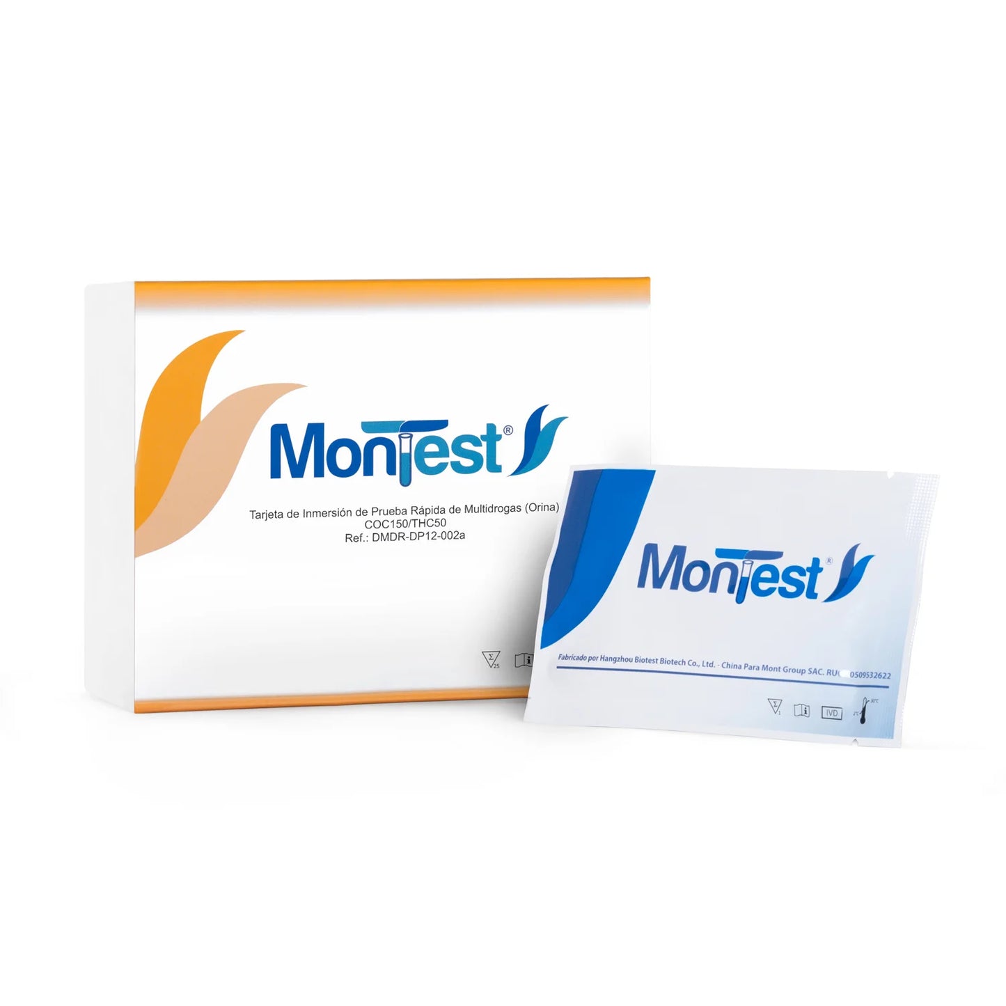 Tarjeta de Inmersión Multidrogas MONTEST 2P CAJA 25 UND