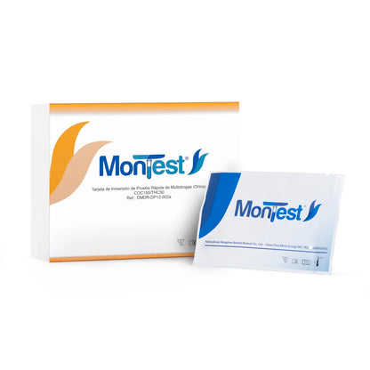 Tarjeta de Inmersión Multidrogas MONTEST 2P CAJA 25 UND