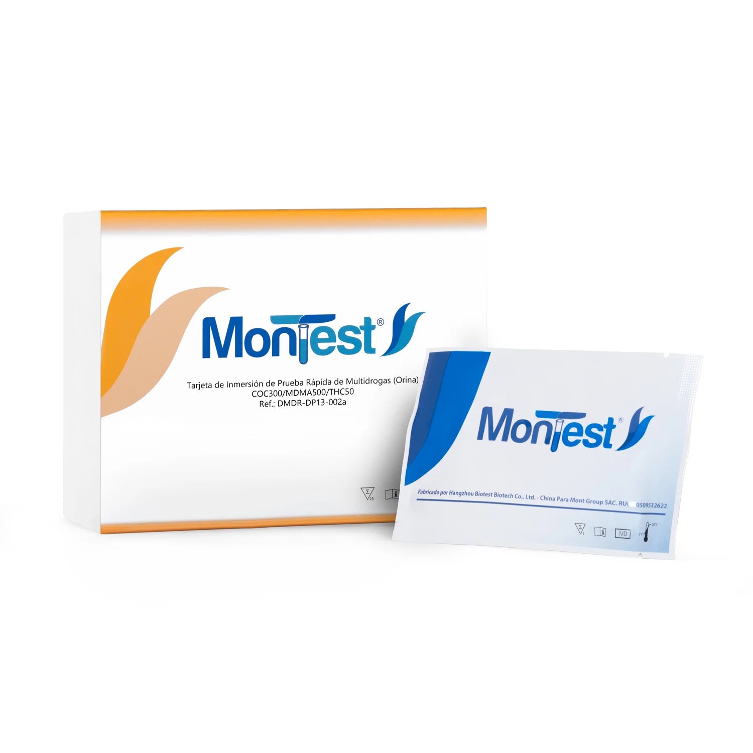 Tarjeta de Inmersión Multidrogas MONTEST 3P CAJA 25 UND