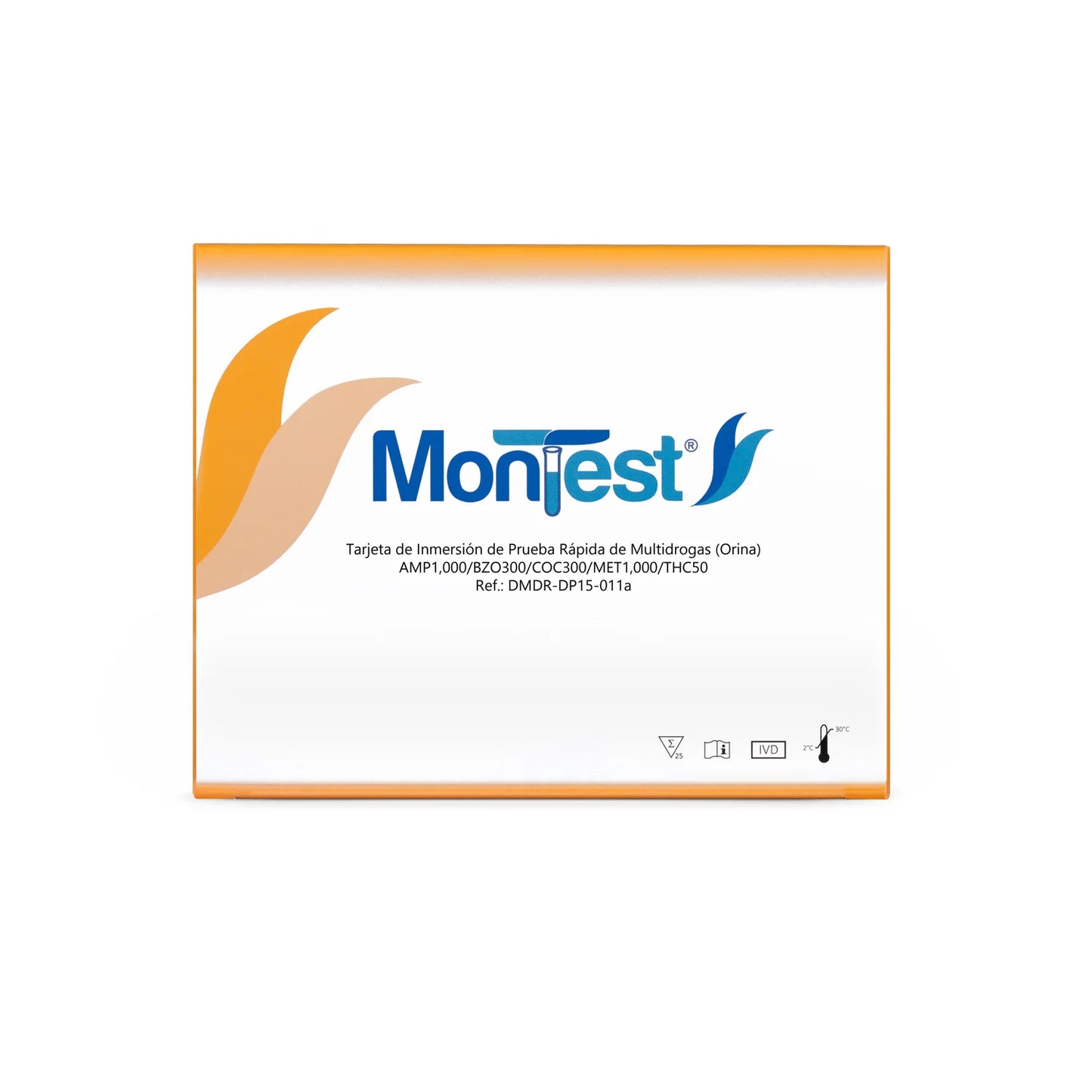 Tarjeta de Inmersión Multidrogas MONTEST 5P CAJA 25 UND