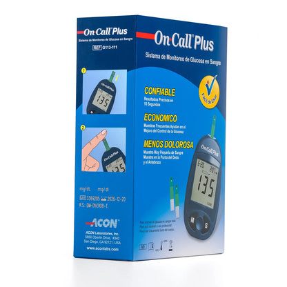 Glucómetro ON CALL Plus Kit Completo