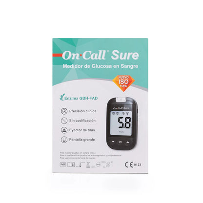 Glucómetro ON CALL Sure Kit Básico