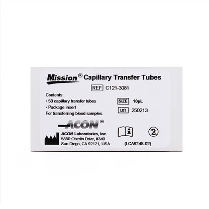 Capilares de Transferencia de 10 uL CAJA 50 UND
