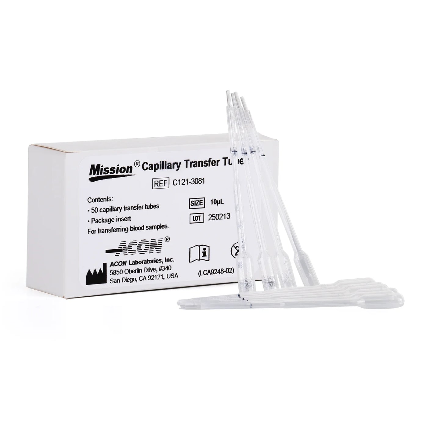 Capilares de Transferencia de 10 uL CAJA 50 UND