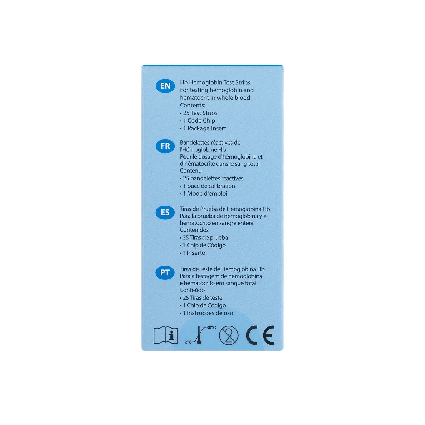Tiras Reactivas para Hemoglobina MISSION HB CAJA 25 UND