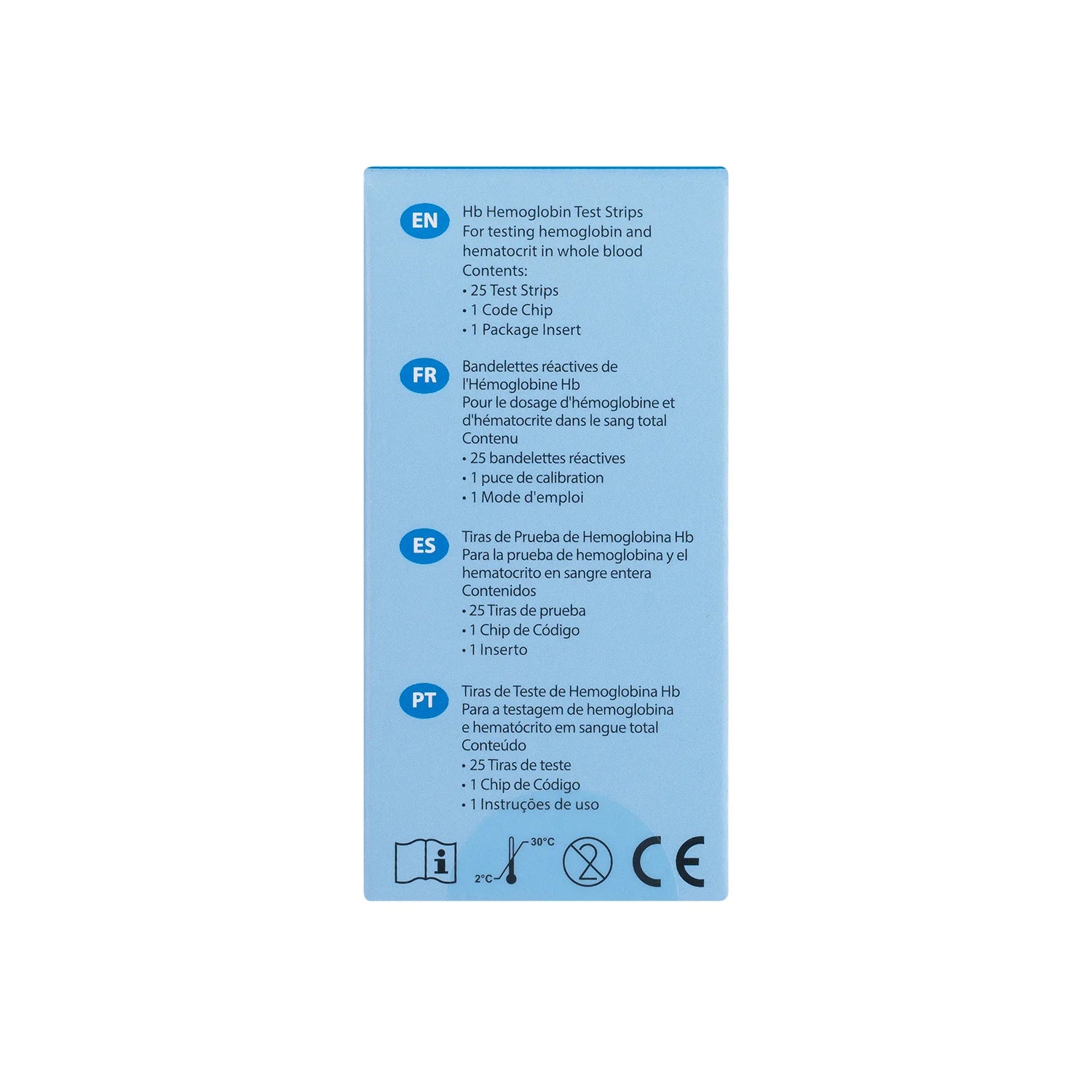 Tiras Reactivas para Hemoglobina MISSION HB CAJA 25 UND
