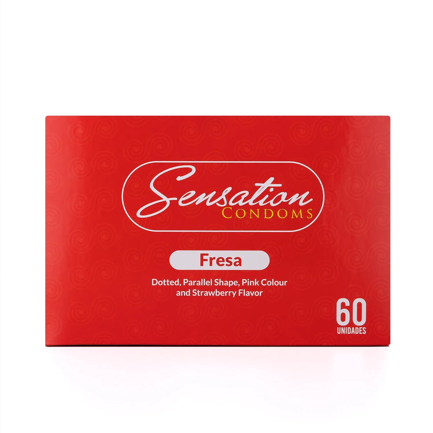 Preservativos SENSATION Fresa Con Puntos CAJA 60 X 3 UND