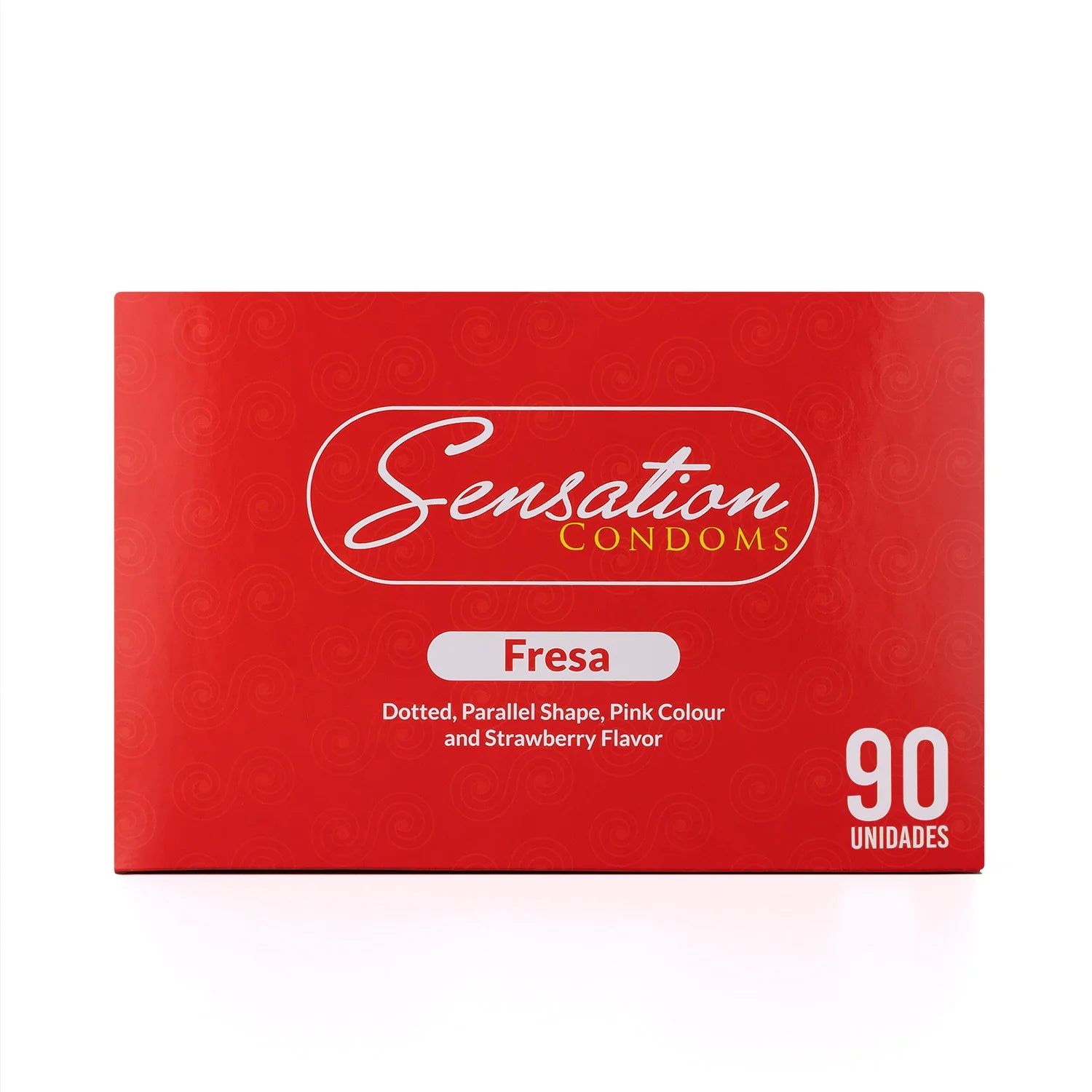 Preservativos SENSATION Fresa Con Puntos CAJA 90 X 3 UND