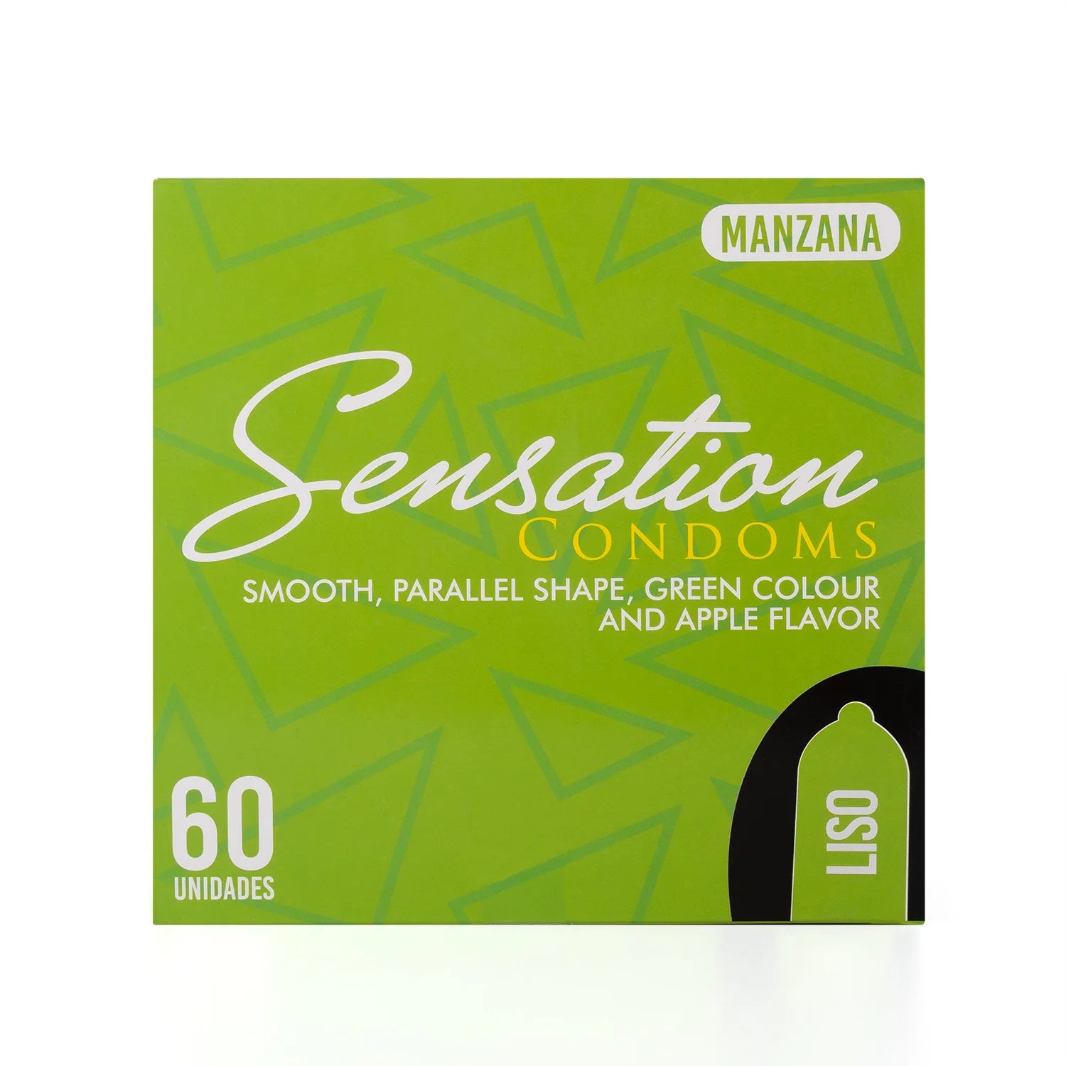 Preservativos SENSATION Manzana Liso CAJA 60 X 3 UND