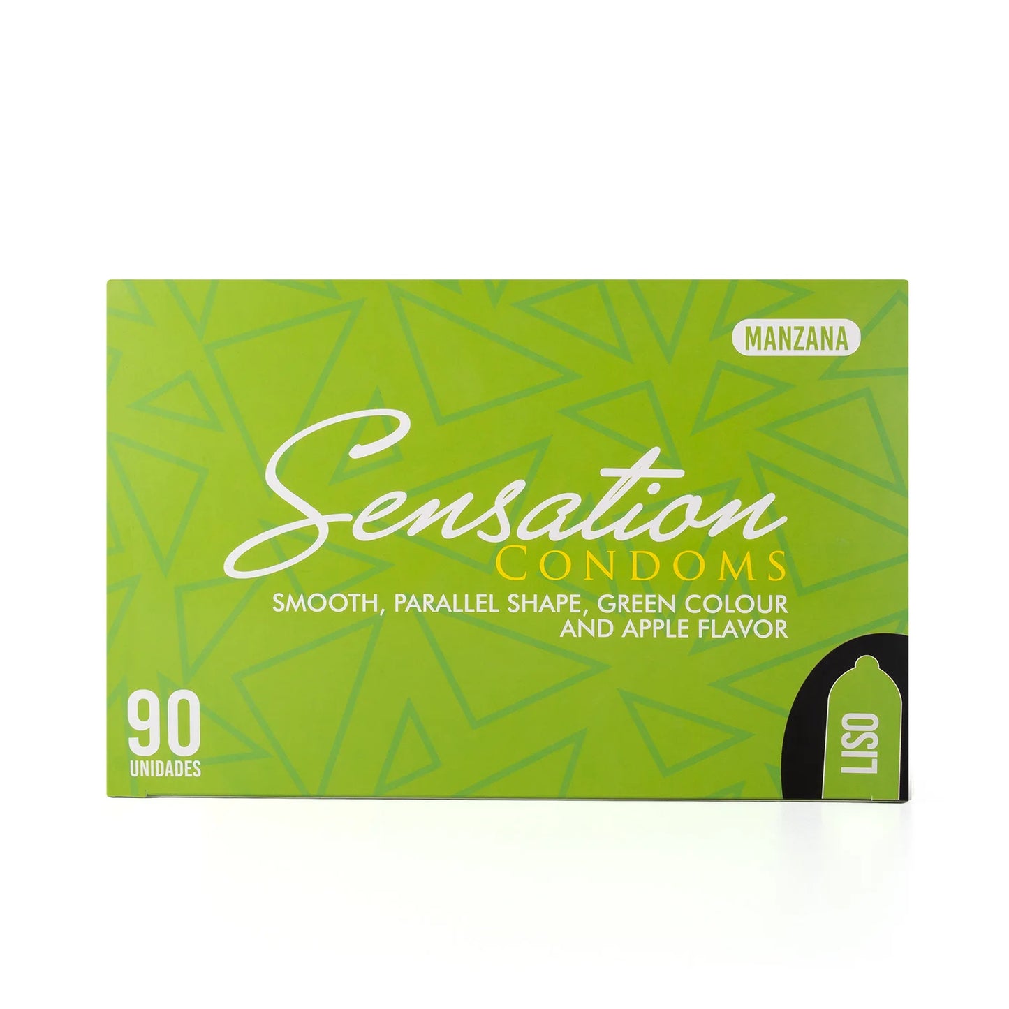 Preservativos SENSATION Manzana Liso CAJA 90 X 3 UND