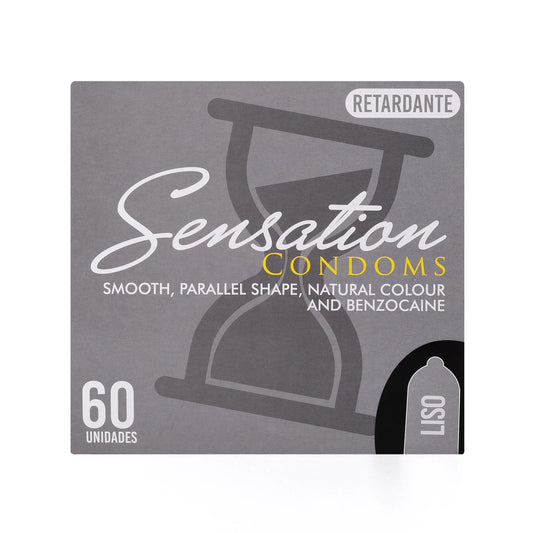 Preservativos SENSATION Retardante Liso CAJA 60 X 3 UND