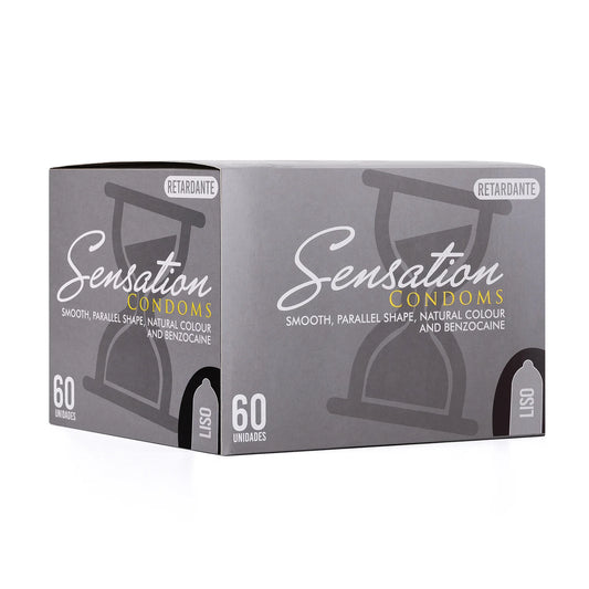 Preservativos SENSATION Retardante Liso CAJA 60 X 3 UND