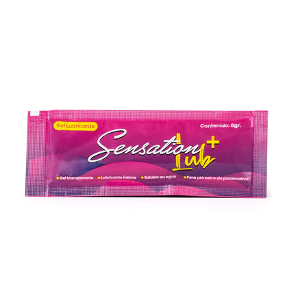 Lubricante Íntimo Gel SENSATION Lub CAJA 50 SACHETS X 8 GR
