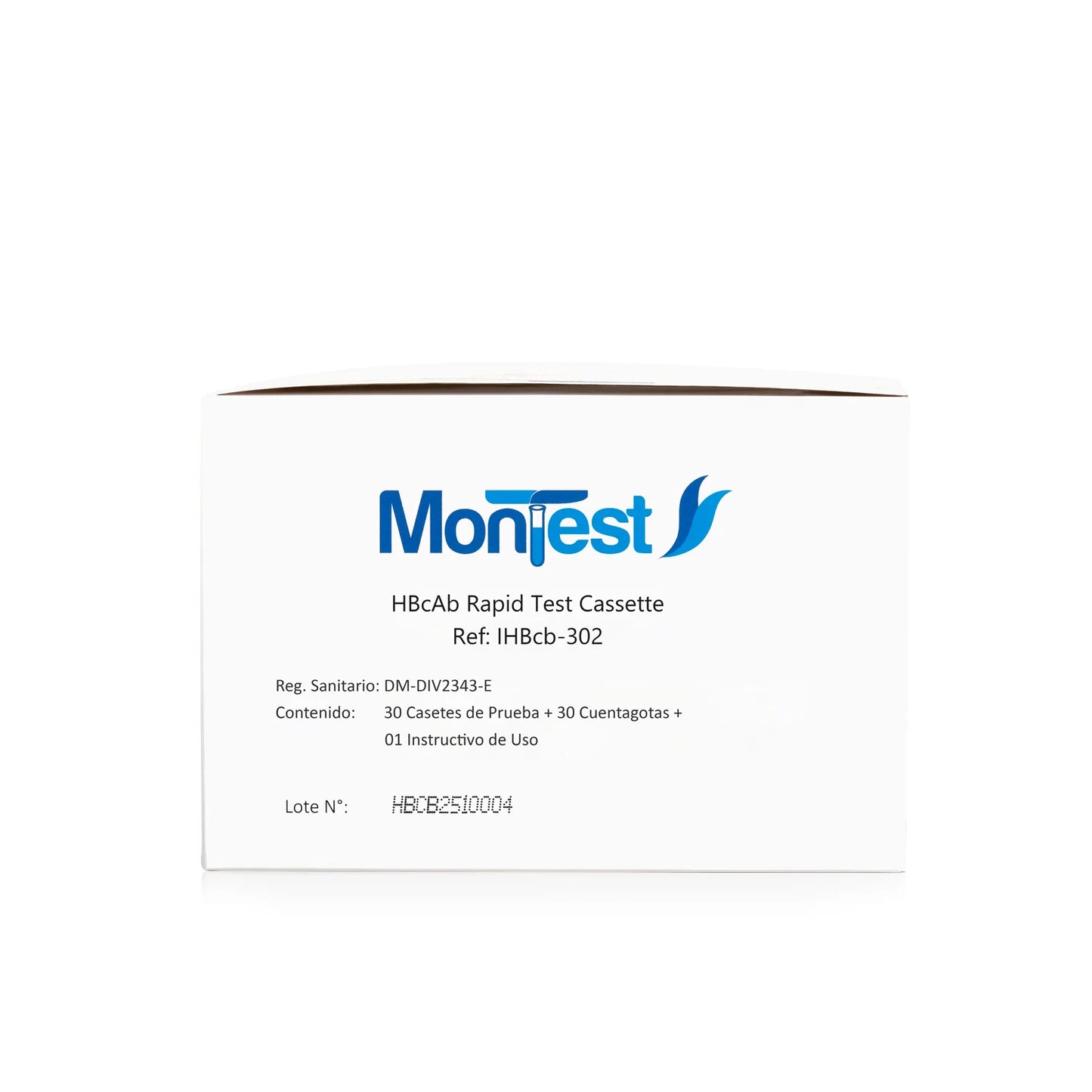 Prueba Rápida Hepatitis B HBcAb Casete MONTEST CAJA 30 UND