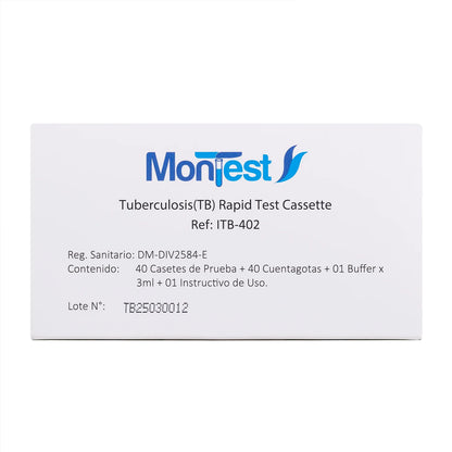 Prueba Rápida Tuberculosis TB Casete MONTEST CAJA 40 UND