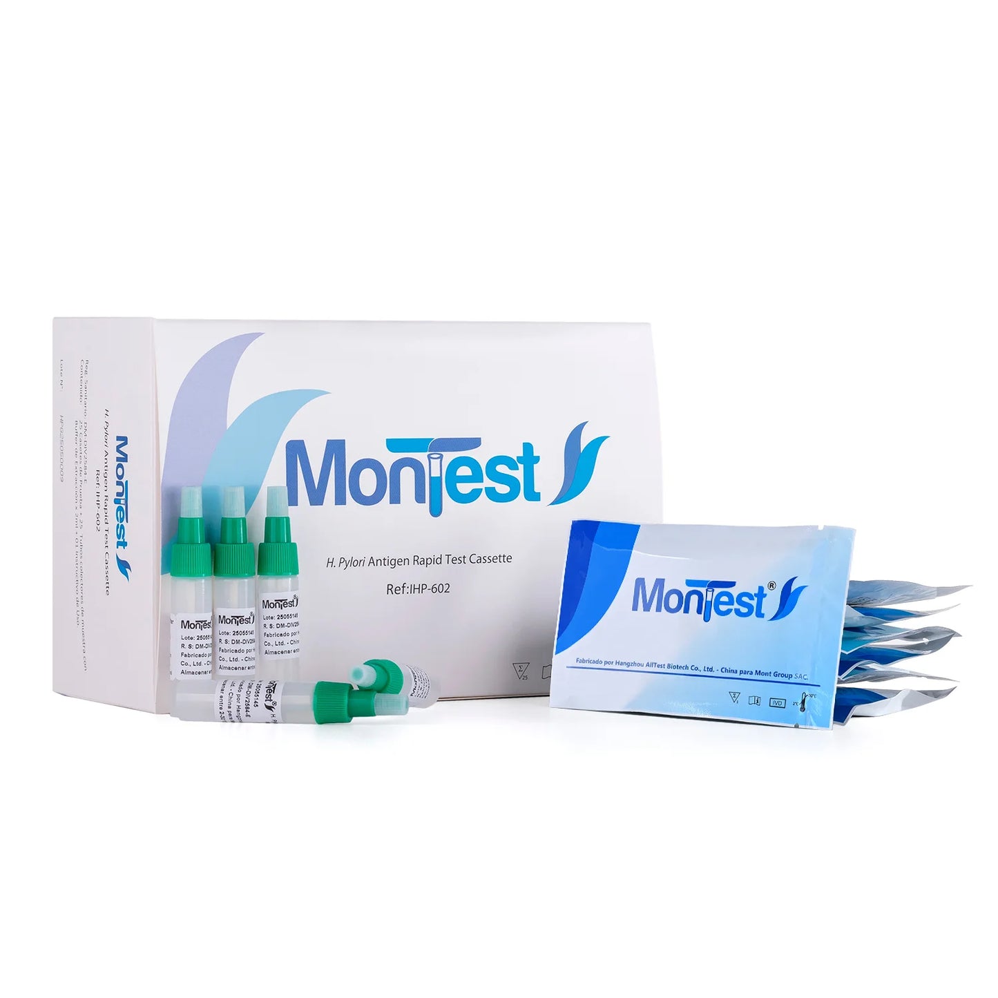 Prueba Rápida H.Pilory Antígeno Casete MONTEST CAJA 25 UND