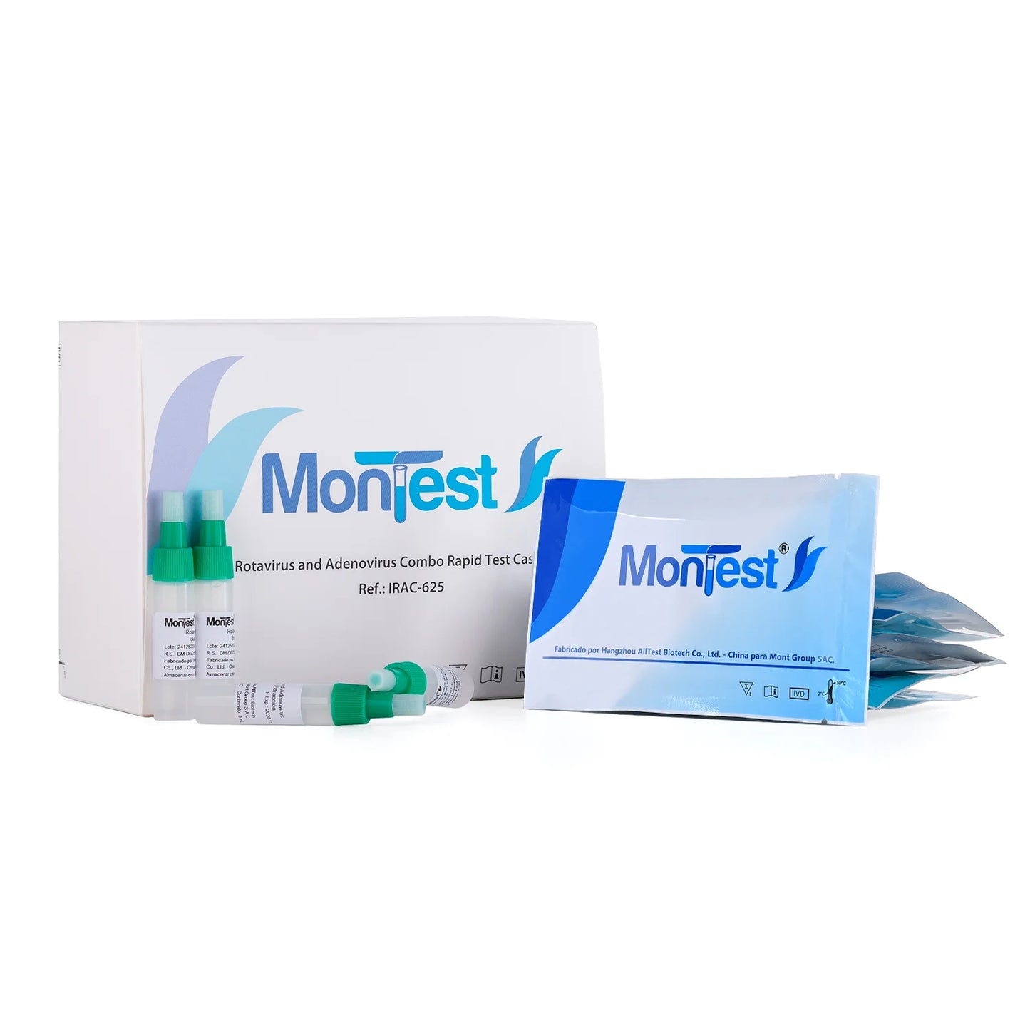 Prueba Rápida Rotavirus y Adenovirus MONTEST CAJA 25 UND