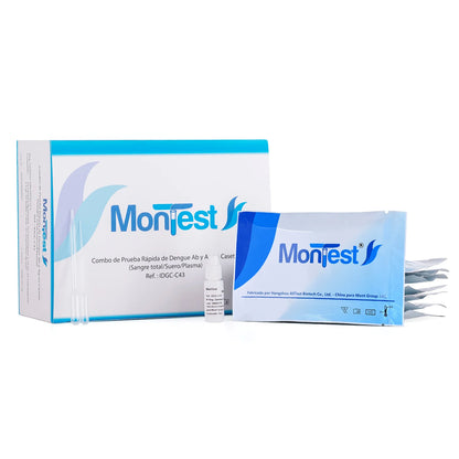 Prueba Rápida Dengue AB y AG Casete MONTEST CAJA 25 UND