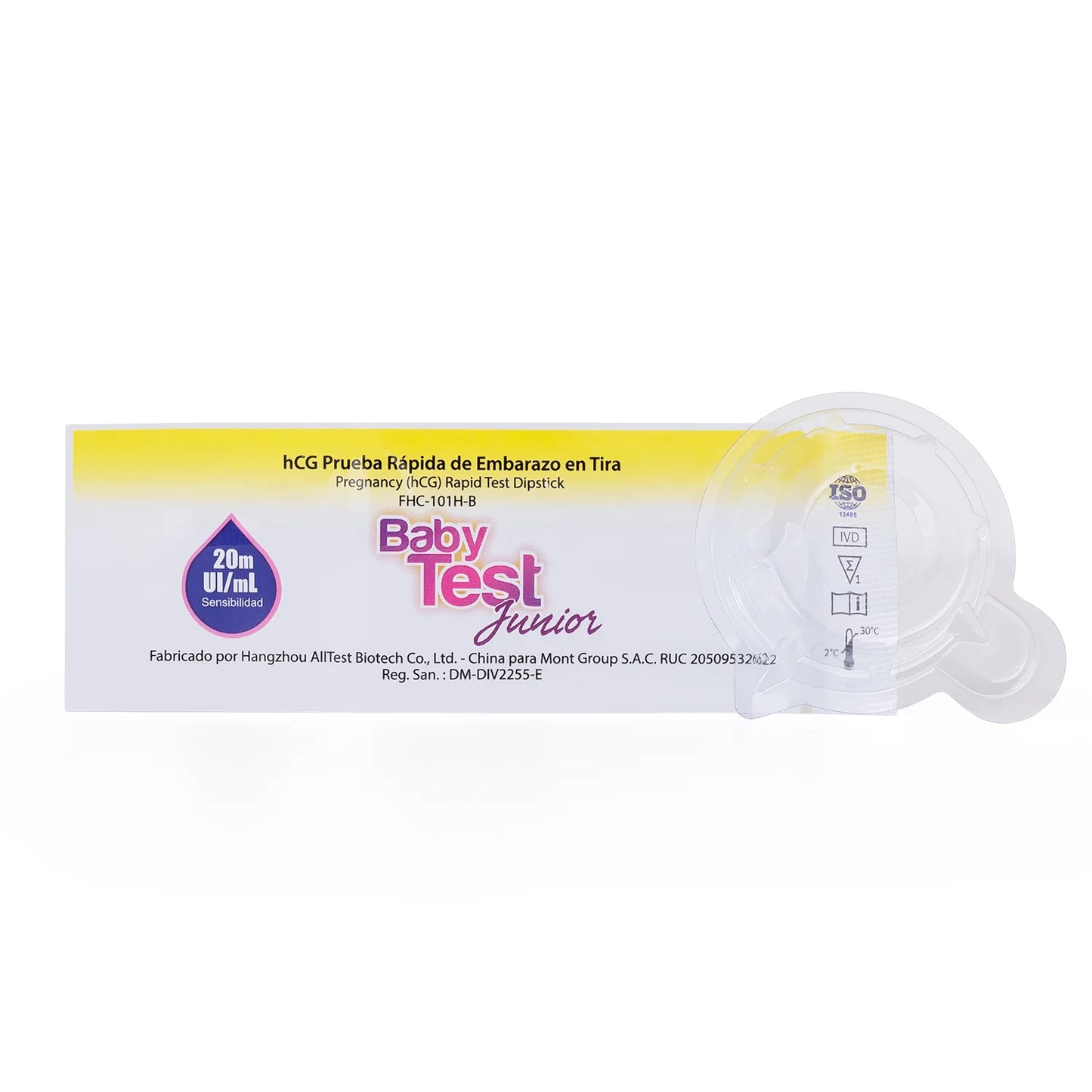 Test de Embarazo en Tiras HCG en Orina BABY TEST Junior