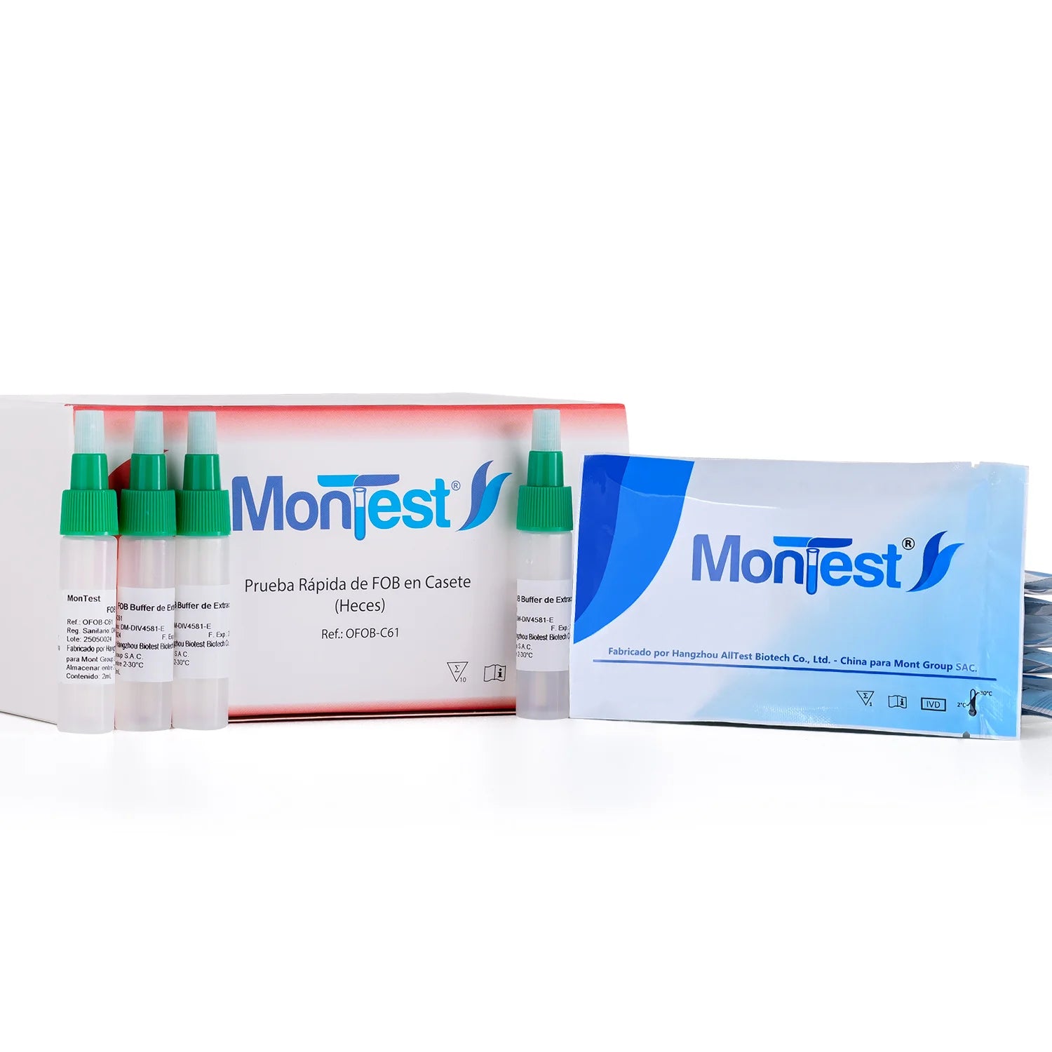 Prueba Rápida FOB Oculta Fecal MONTEST CAJA 10 UND