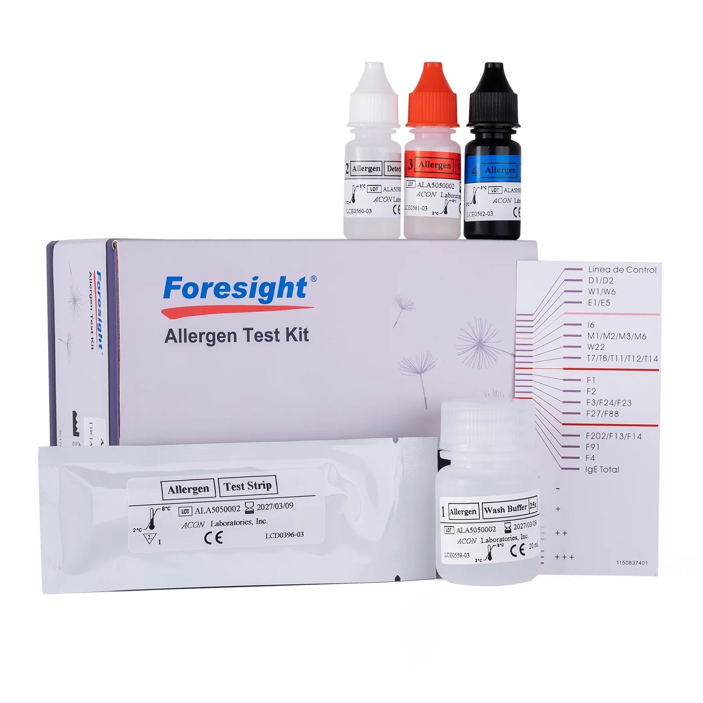Kit de Alergias en Casete FORESIGHT I031-1011 CAJA 10 UND