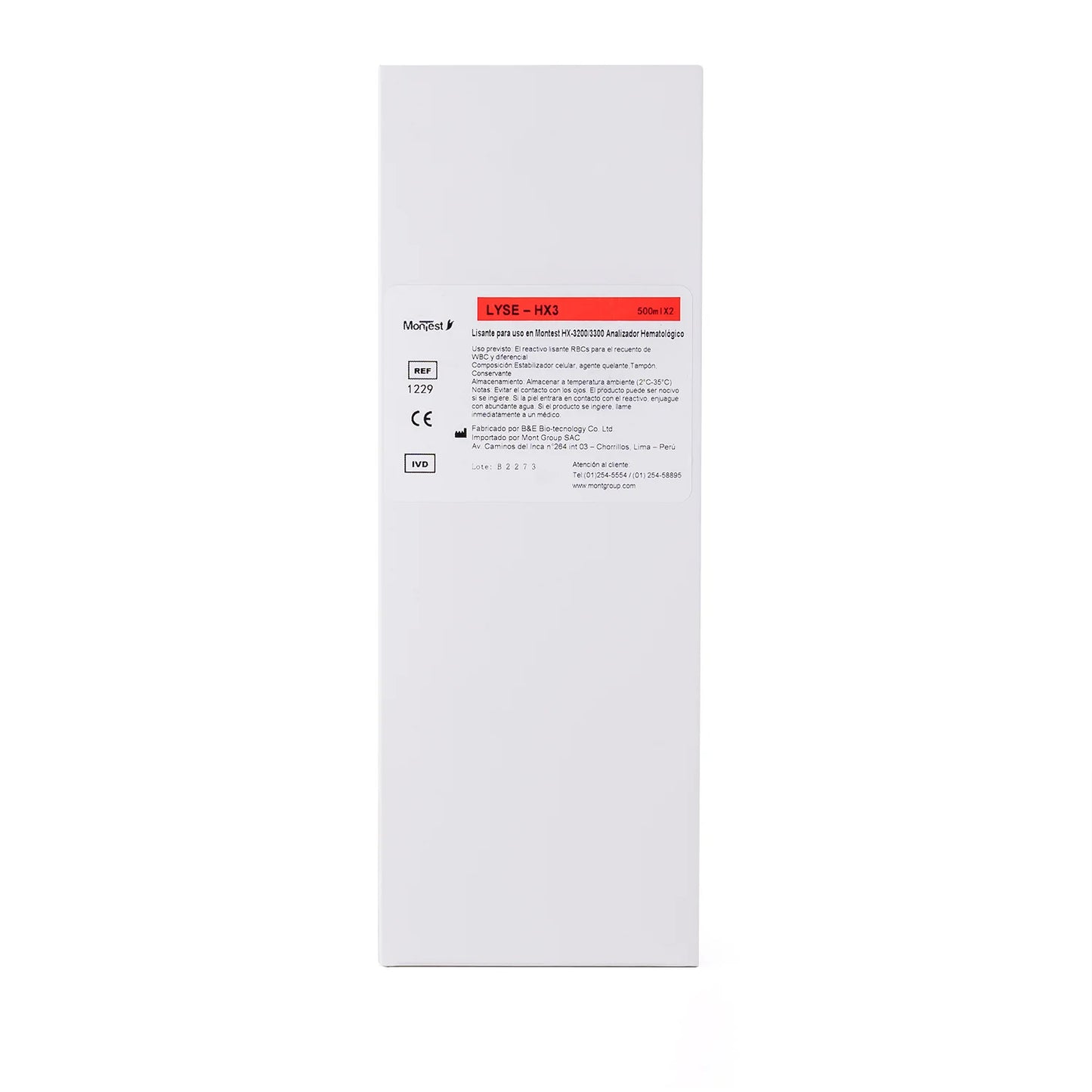Lisante HX3 para Uso en MONTEST HX 3200-3300 de 500 ML 2 UND